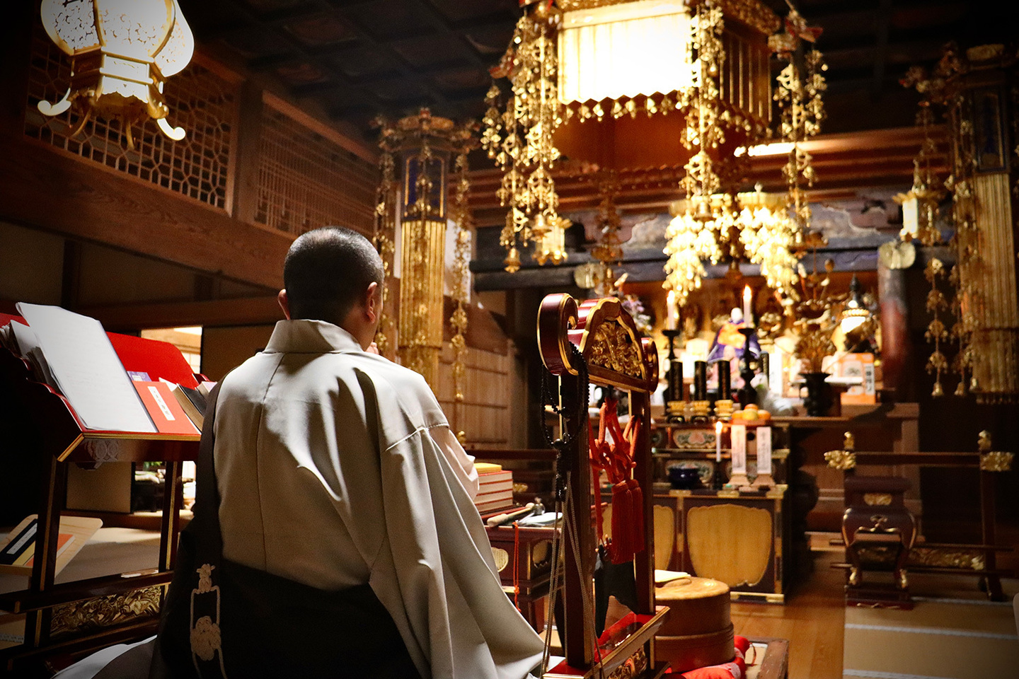 龍源寺（りゅうげんじ）住職による本堂での御供養・伊豆の国市・大仁のお寺