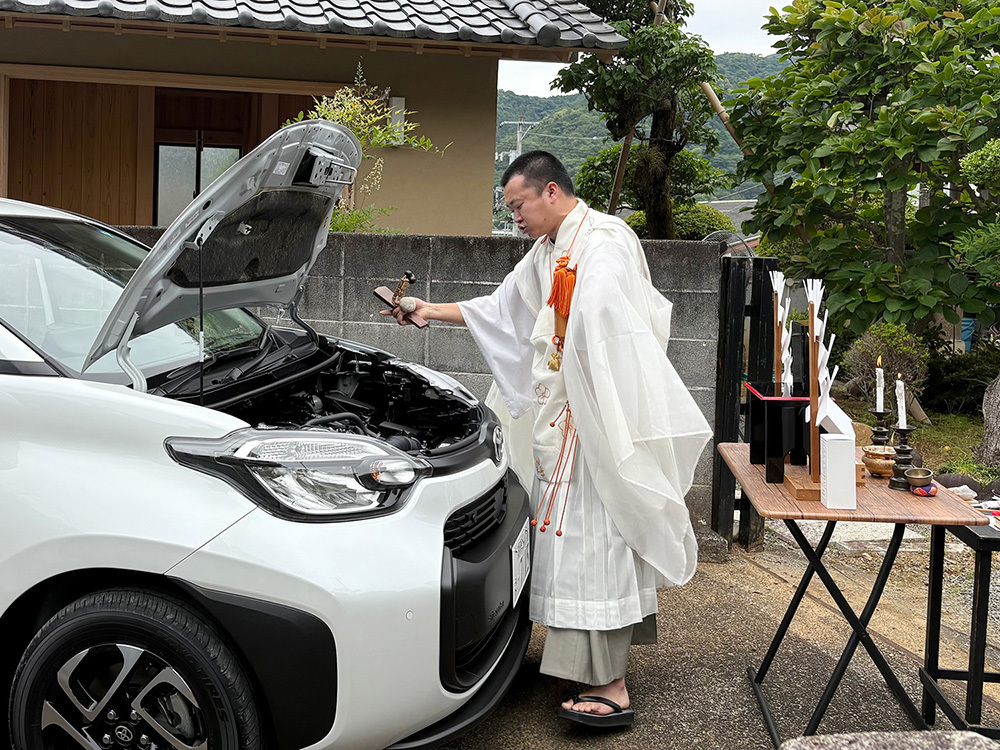 龍源寺の車輛安全祈祷の修法による御祈祷